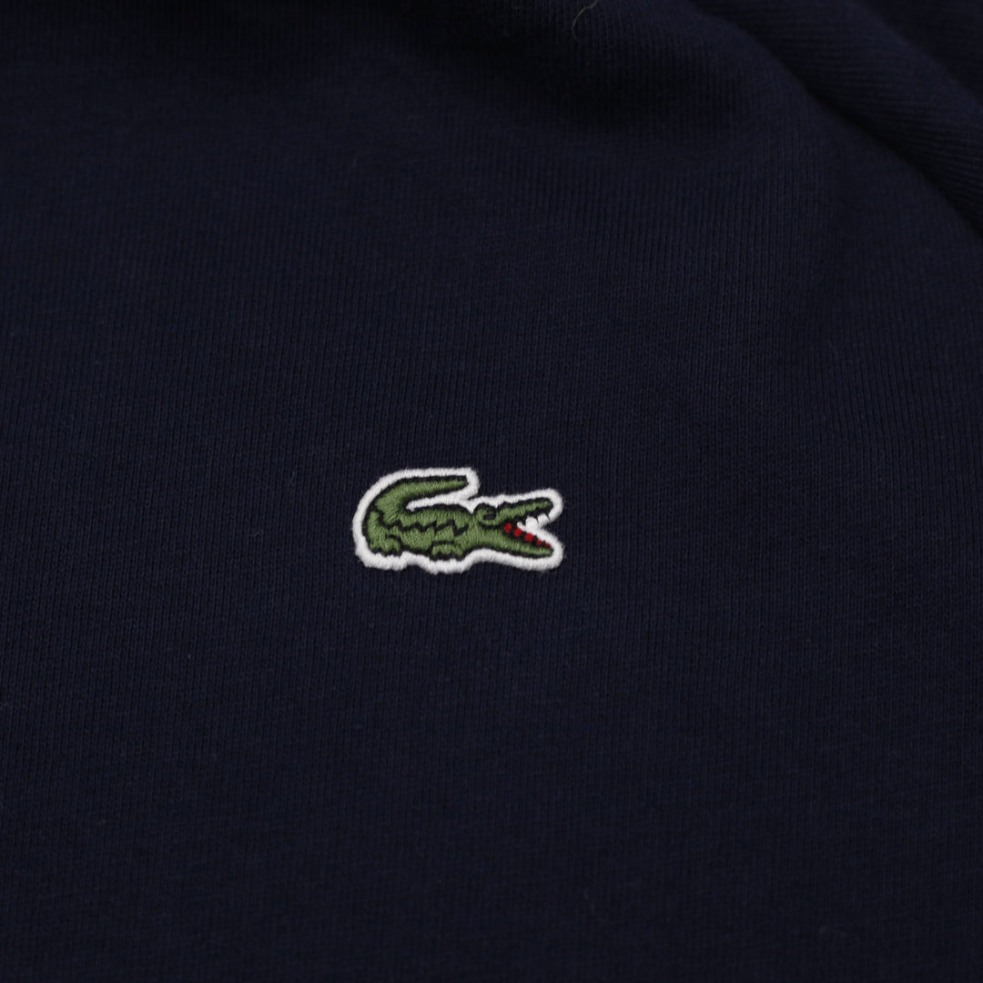 Ladies Lacoste Sport Dark Navy Blue Full-Zip Hoodie Size 36