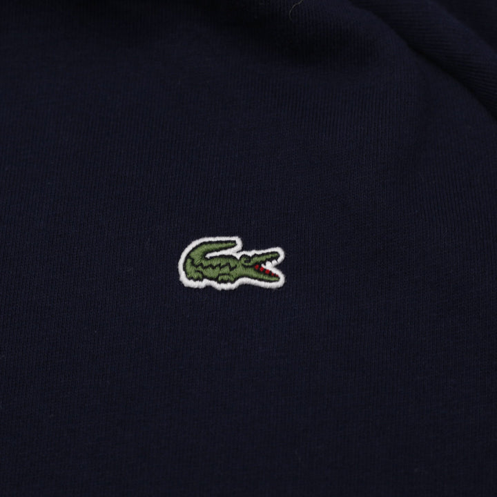 Ladies Lacoste Sport Dark Navy Blue Full-Zip Hoodie Size 36
