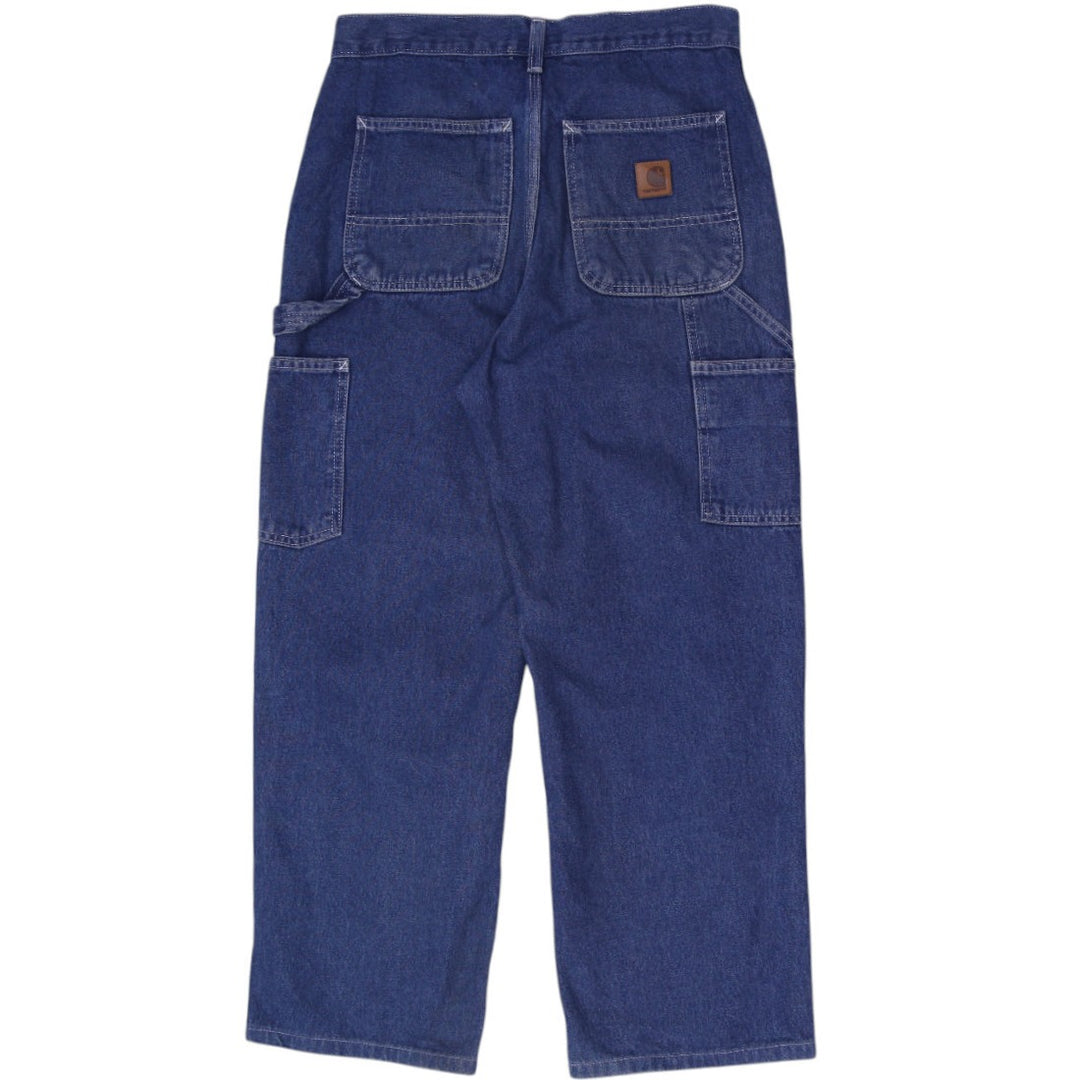 Mens Carhartt B13-DST Loose Fit Original Denim Carpenter Jeans Size 30x30