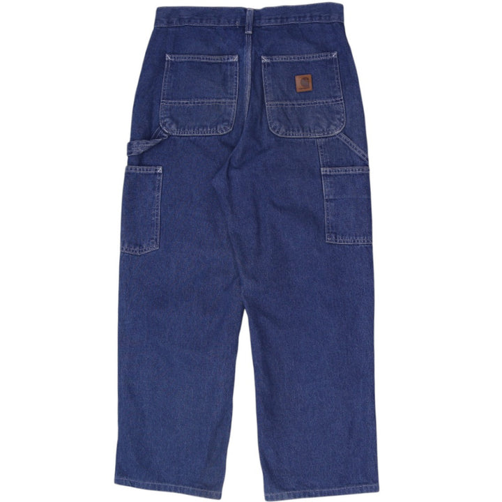 Mens Carhartt B13-DST Loose Fit Original Denim Carpenter Jeans Size 30x30