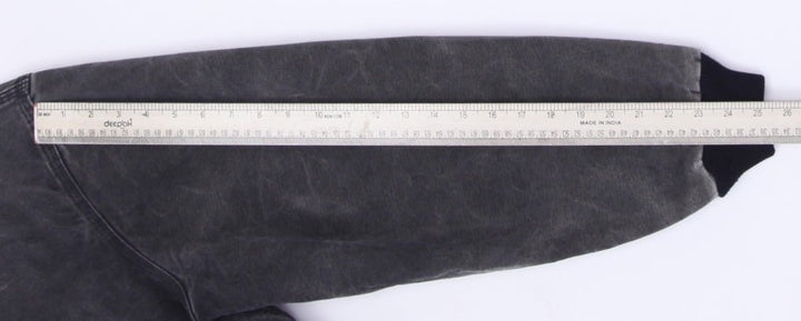 Mens Carhartt J130 BLK Full Zip Hooded Workwear Sleeve Jacket