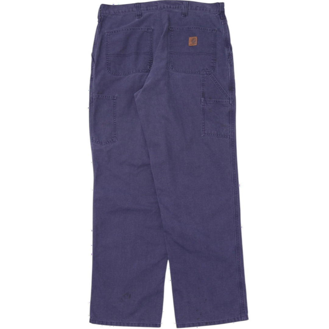 Mens Carhartt B11 Washed Duck Canvas Dungaree Work Pants Size 38/34