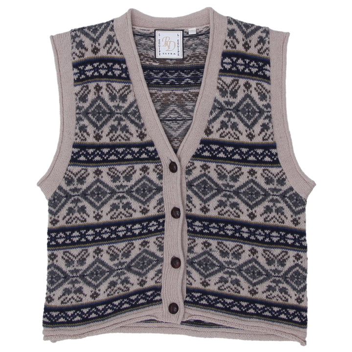 Vintage L. Equipe Knit Wool Sweater Vest Ladies Size M - Fashion Rerun Vintage Migration_Sweaters