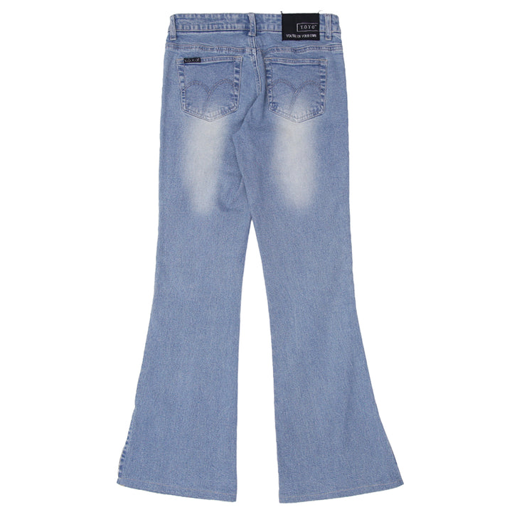 Y2K Y.O.Y.O  Stud Low Rise Flare Jeans - Fashion Rerun Vintage Migration_Pants