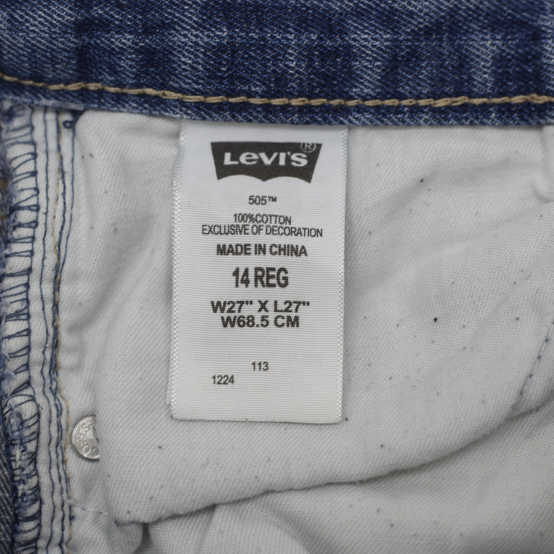 YOUTH BOYS Levis 505 Straight Leg Jeans Size 14