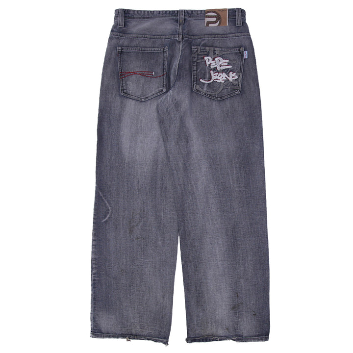 Mens Y2K PePe Jeans Wash Baggy Jeans
