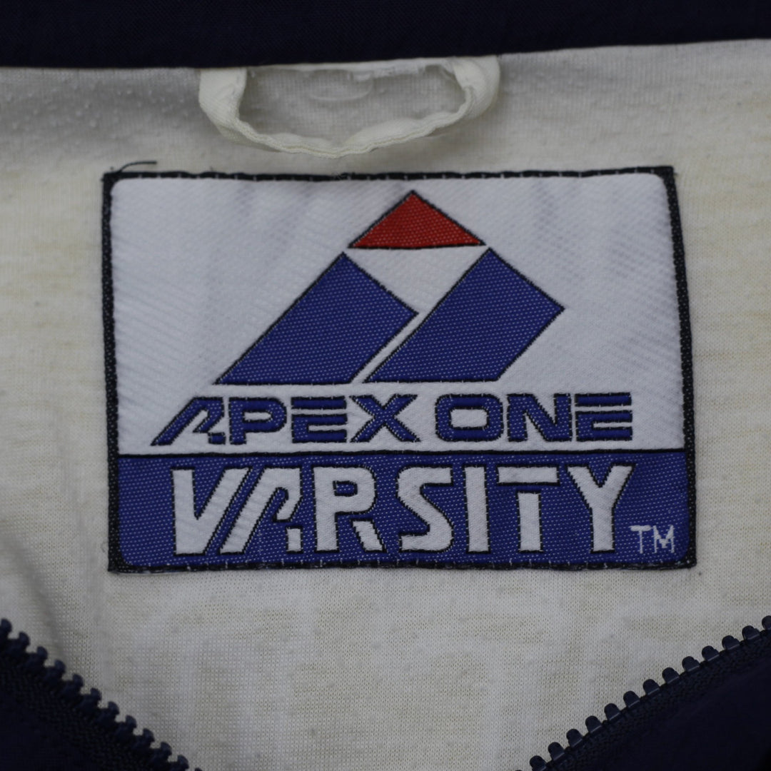 Vintage Notre Dame Fighting Irish Apex One Varsity Full Zip Jacket 90’s | Migration_Jackets - Back View | Fashion Rerun