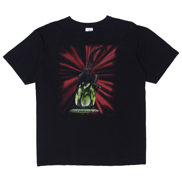 Vintage Godzilla Movie T-Shirt-Chronies Black - Fashion Rerun Vintage Migration_T-Shirt