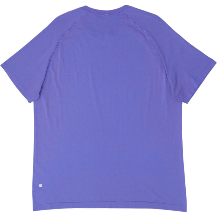 Mens Lululemon Metal Vent Tech Short Sleeve Shirt Purple Blue Size