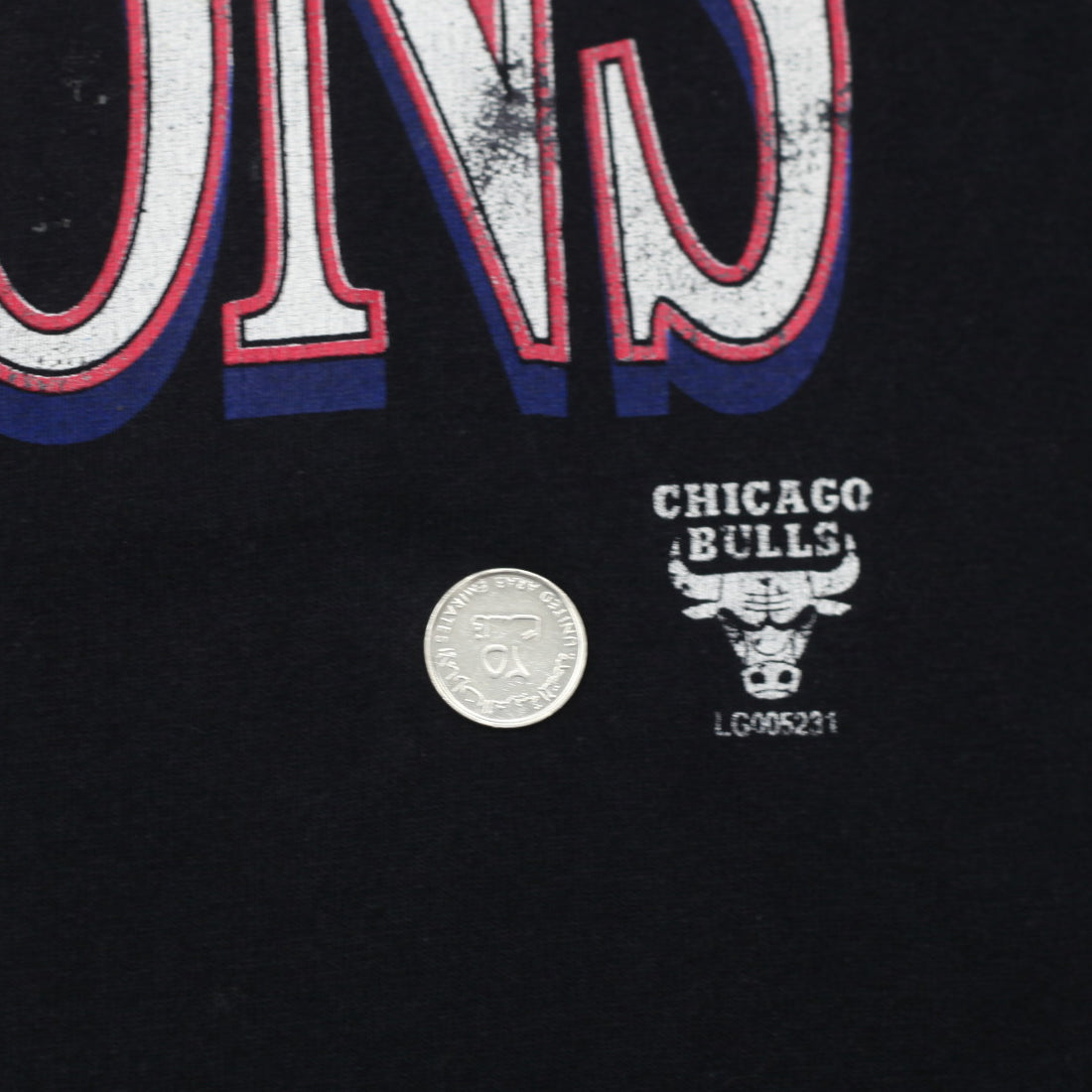 Shop 1997 Vintage Chicago Bulls NBA Champion T-Shirt Black Logo