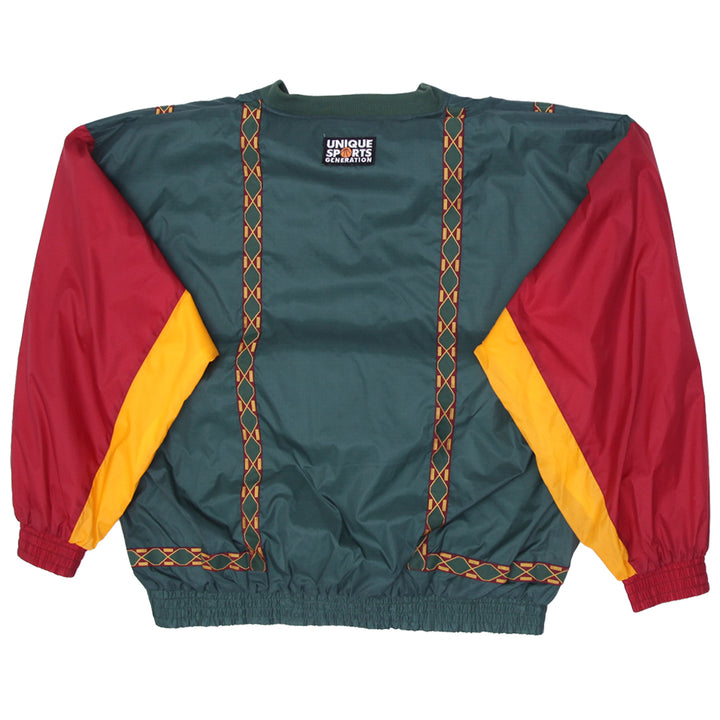Vintage Unique Sports Seattle Sonics V-Neck Ripstop Windbreaker Jacket