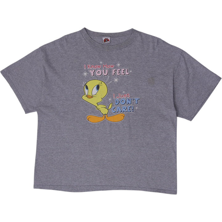 Vintage Mens Looney Tunes Tweety Bird "I Know How YOU FEEL...I Just DON'T CARE!"
