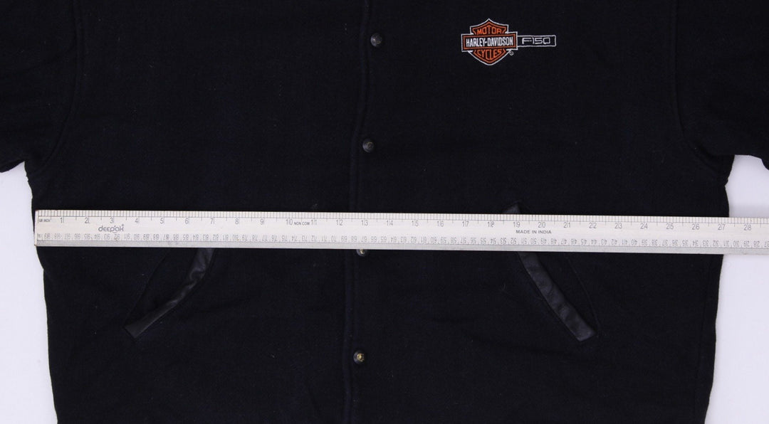 Vintage Harley-Davidson Ford F150 Collaboration Snap Button Wool Jacket | Migration_Jackets - Alternate View | Fashion Rerun