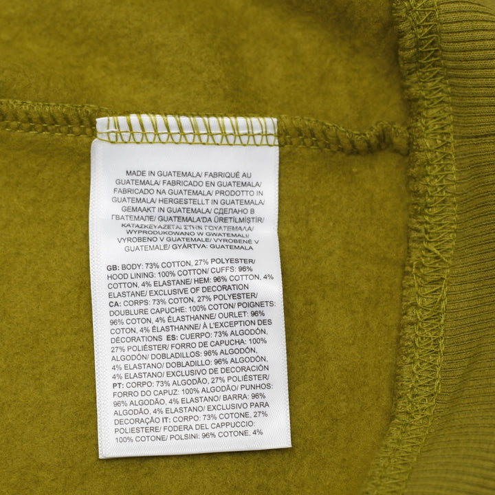 Mens The North Face Olive Green Pullover Hoodie Size XL