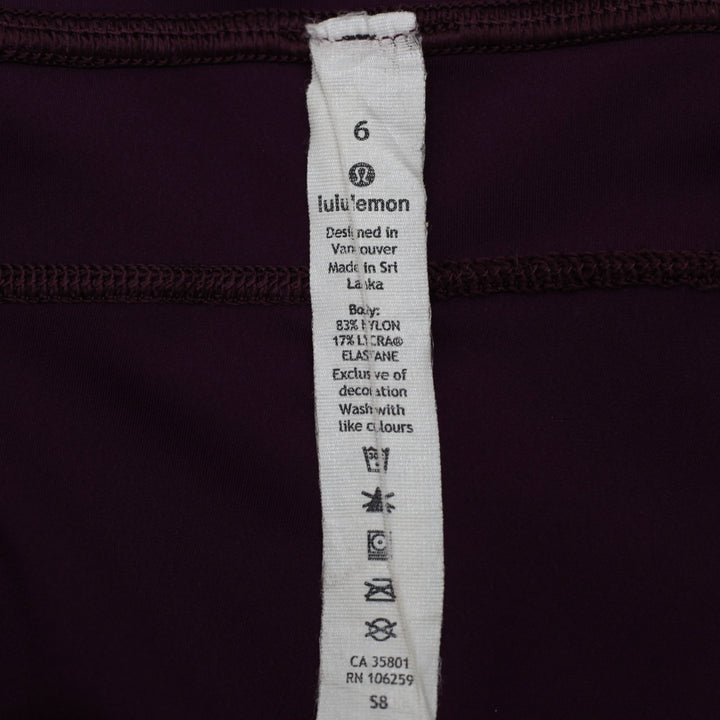 Ladies Lululemon Leggings Fast and Free High-Rise Tight Pants Size 6