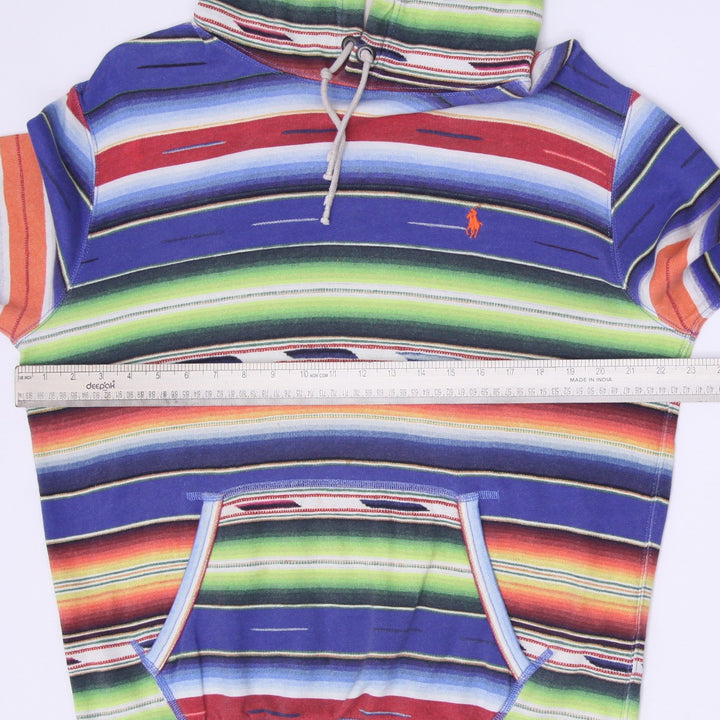 Mens Polo Ralph Lauren Serape Blanket Stripe Fleece Hoodie Size Medium