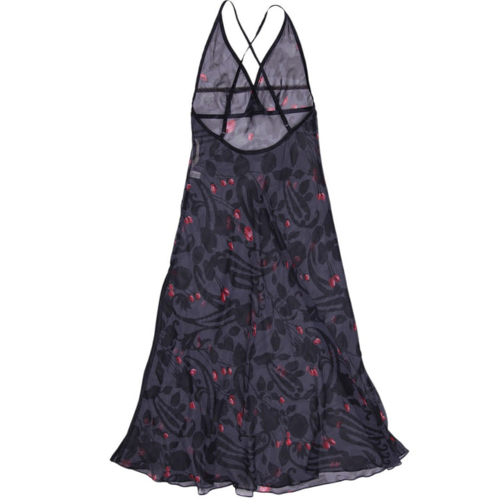 Y2K Ladies Victorias Secret Sheer Floral Slip Strappy Dress Size M