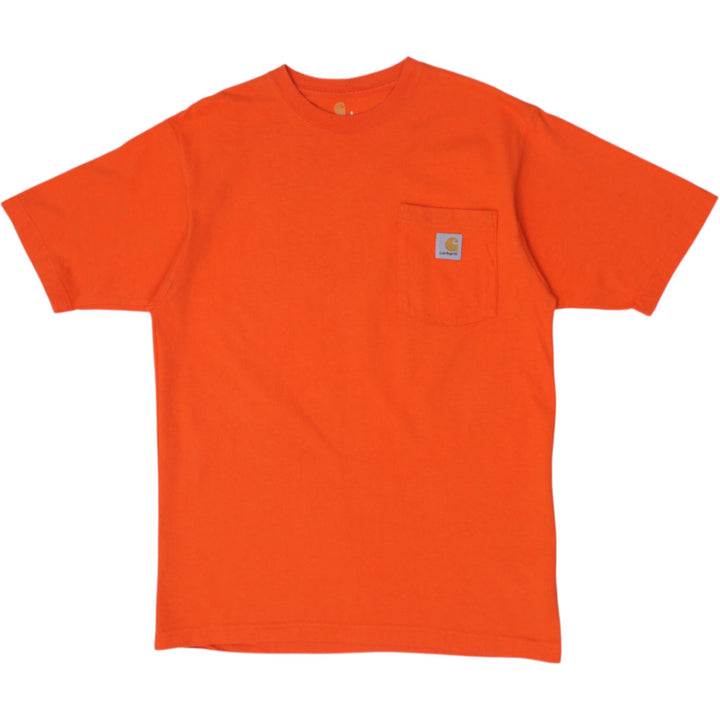 Mens Carhartt K87 ORG Short Sleeve Workwear Pocket T-Shirt Size S