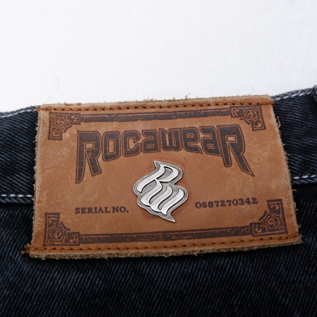 Y2K Mens Rocawear Straight Leg Wide Leg Baggy Jeans