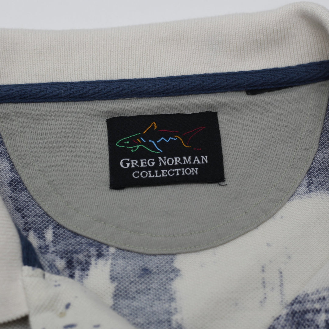 Mens Greg Norman Patterned Short Sleeve Polo T-Shirt Size XXL