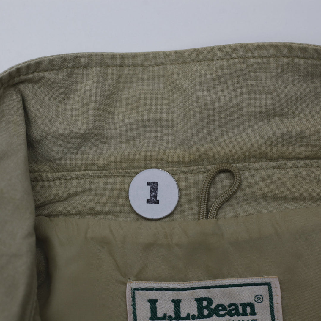 Vintage 1980s L.L.Bean Canvas Bomber Jacket Made In USA Size L