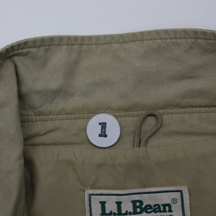 Vintage 1980s L.L.Bean Canvas Bomber Jacket Made In USA Size L