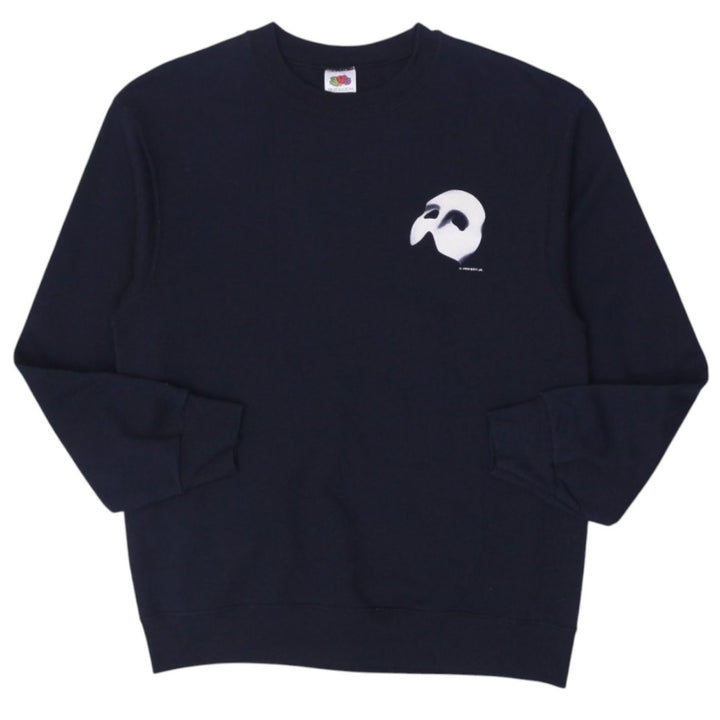 Vintage Mens Fruit of the Loom Phantom of the Opera Sweatshirt Black