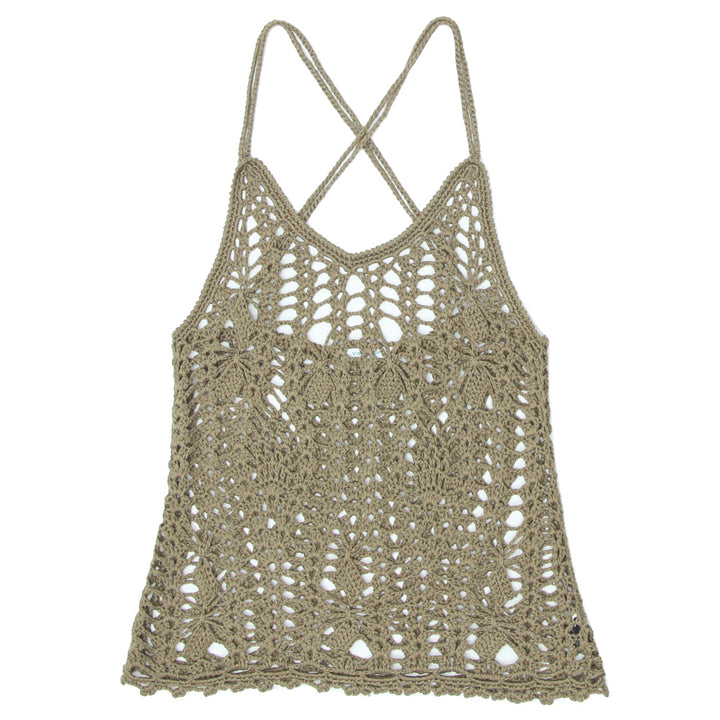 Ladies Vallegirl Strappy Crochet Top