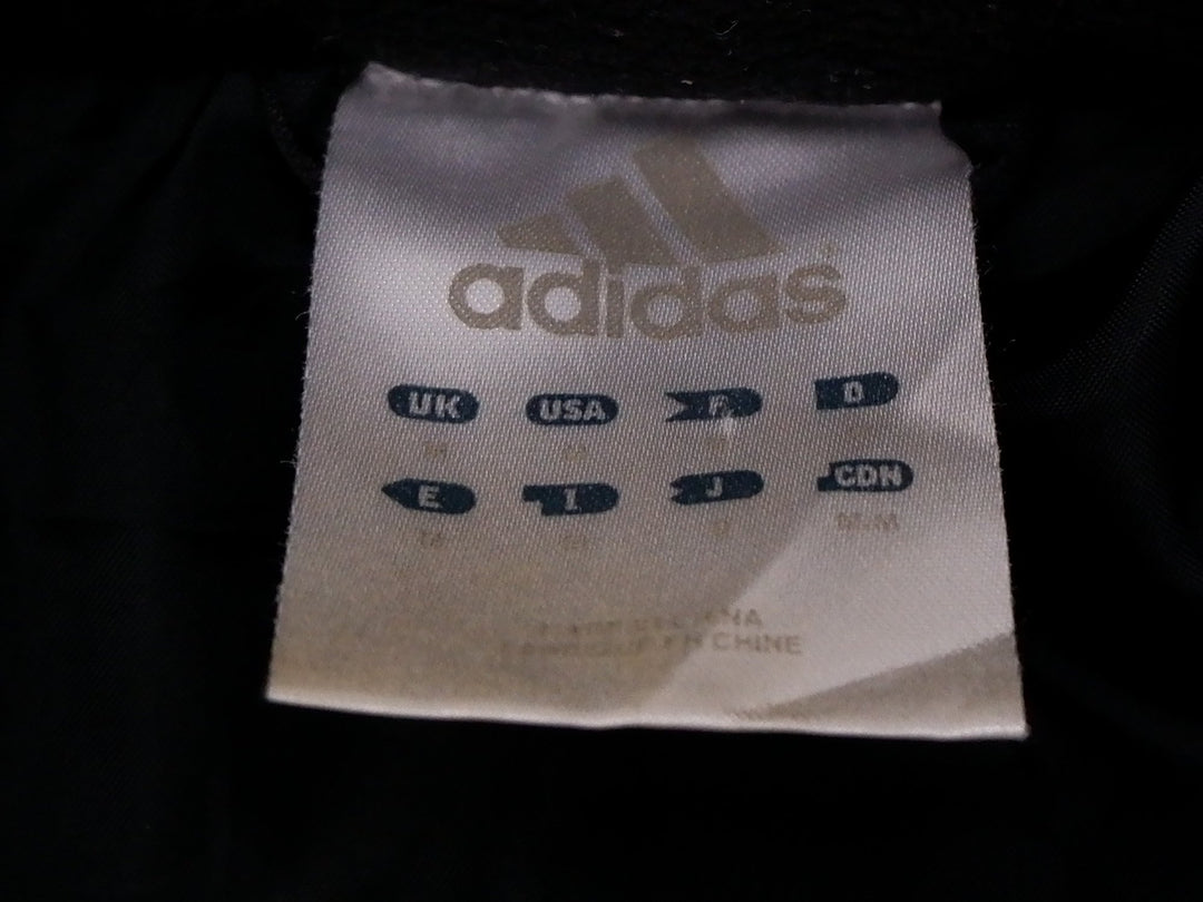 Vintage Mens Adidas Puffer Jacket Black Newcastle United Logo Hooded