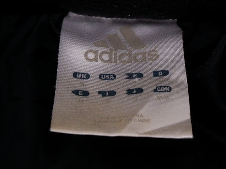 Vintage Mens Adidas Puffer Jacket Black Newcastle United Logo Hooded