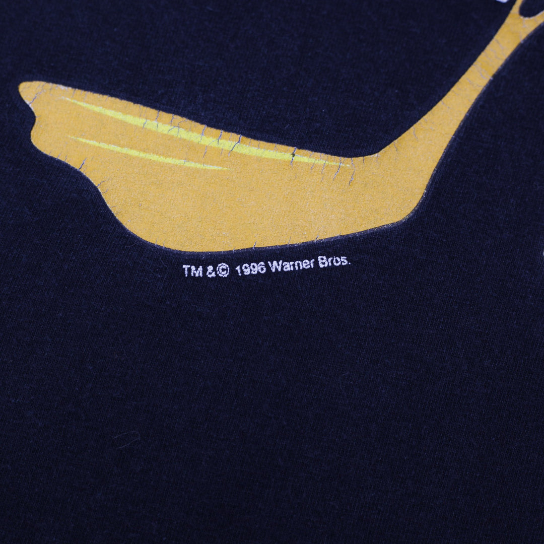 Vintage Mens 90s Daffy Duck Graphic Tee Black Sherry’s Best Made in USA