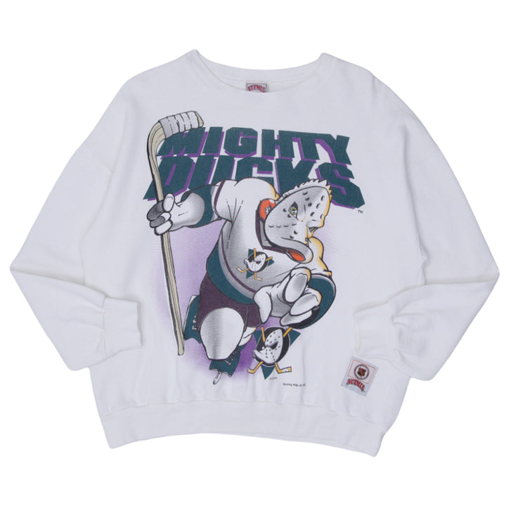 Vintage Nutmeg Mills NHL Mighty Ducks Sweatshirt M - Fashion Rerun Vintage Migration_Sweaters