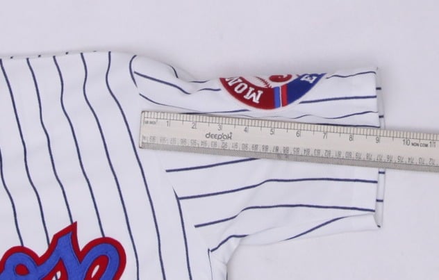 Vintage 90s Montreal Expos CCM Pinstripe Baseball Jersey L | Migration_Jerseys - View 7 | Fashion Rerun