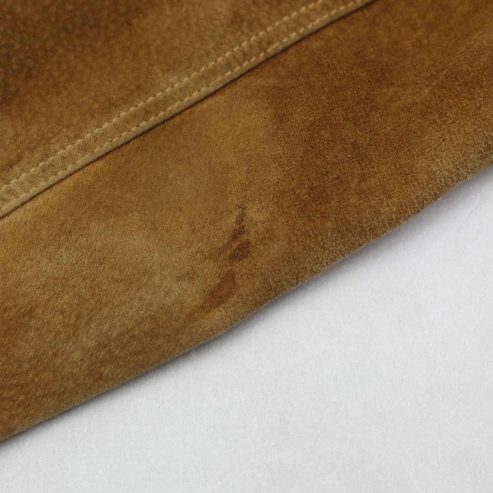 Y2K Ladies Suede Jacket Brown Button Up Long Sleeve Size S | Migration_Jackets - View 6 | Fashion Rerun