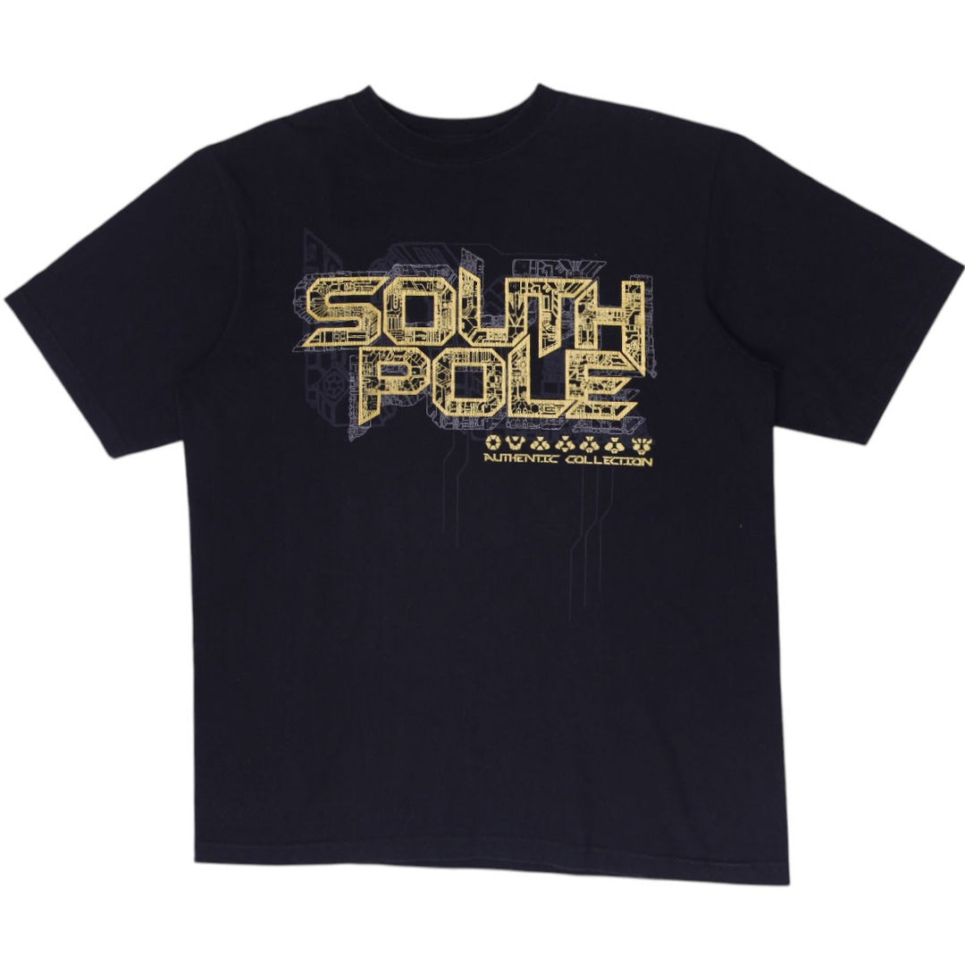 Y2K Mens South Pole Hip Hop Graphic T-Shirt