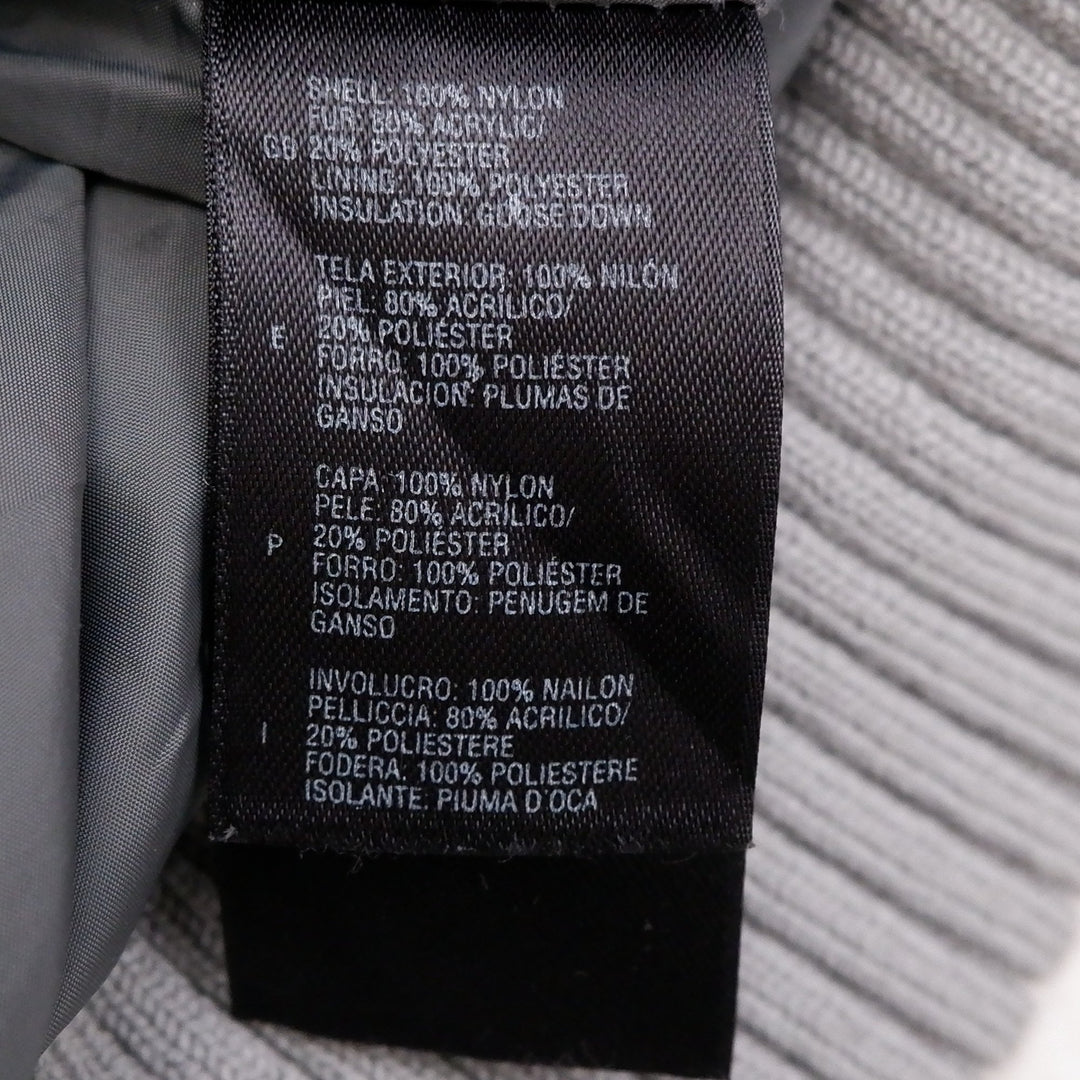 Ladies The North Face Puffer Jacket Silver Insulated Hooded Lightweight