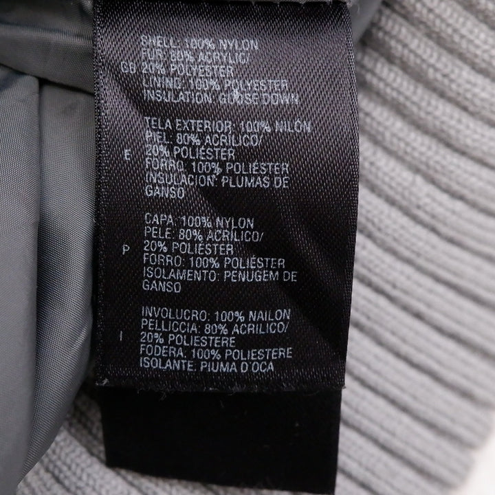 Ladies The North Face Puffer Jacket Silver Insulated Hooded Lightweight