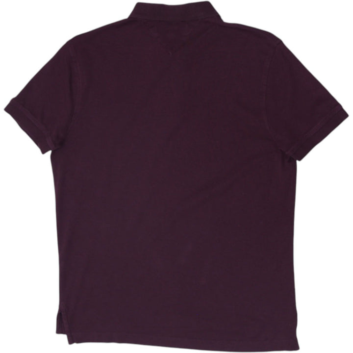 Mens Tommy Hilfiger Maroon Embroidered Logo Polo T-Shirt  Size S