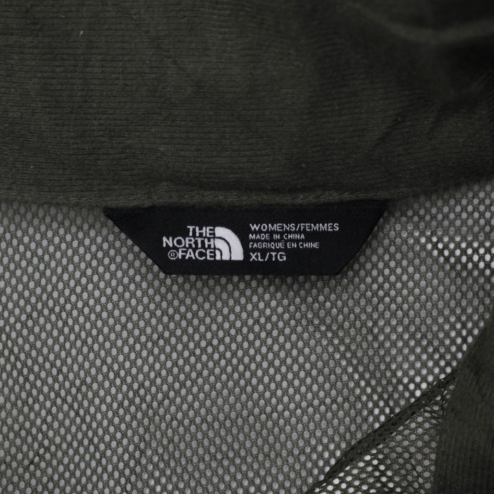 Ladies The North Face Jacket Olive Hooded Windbreaker Lightweight XL