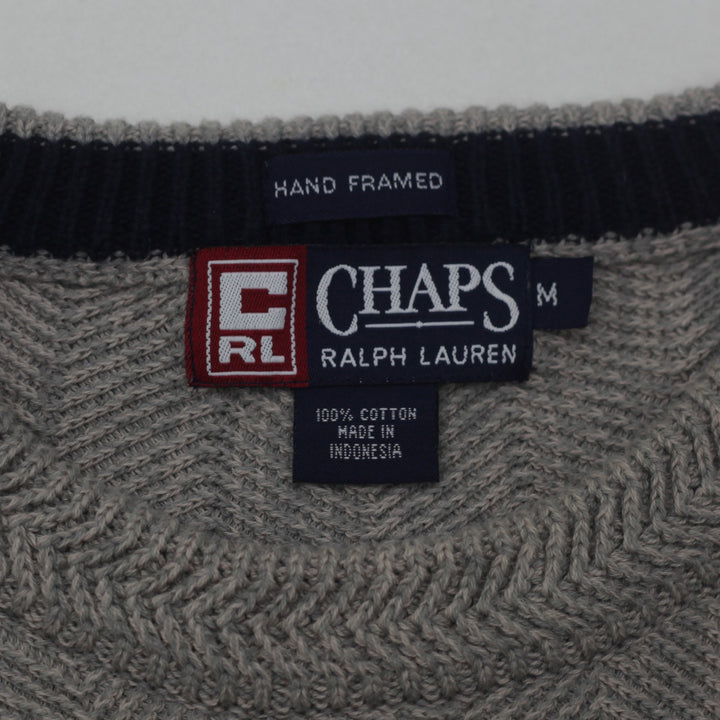 Vintage Chaps Ralph Lauren Hand Framed Knit Sweater Size M - Fashion Rerun Vintage Migration_Sweaters