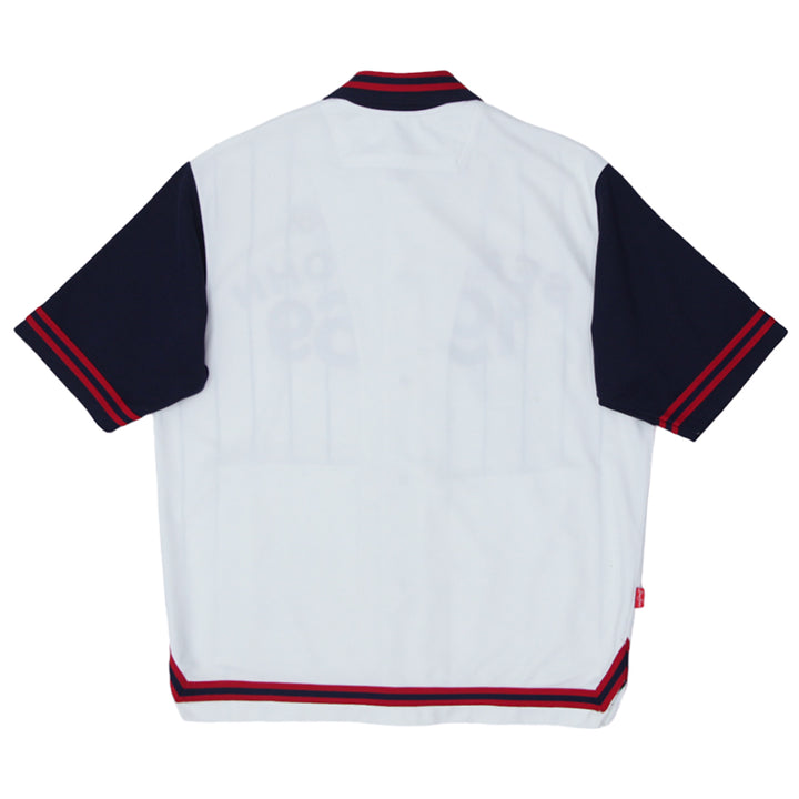 Vintage Sean John Collection Baseball Jersey -1969 Patch Red & Navy Striped Size M - Fashion Rerun Vintage Migration_Jersey