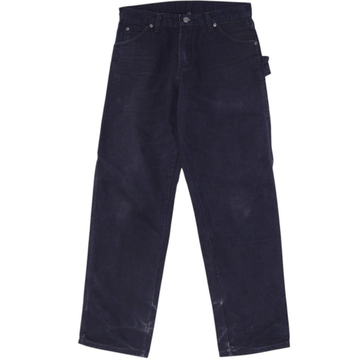 Mens Dickies Carpenter Jeans Black Denim Workwear Functional Pockets