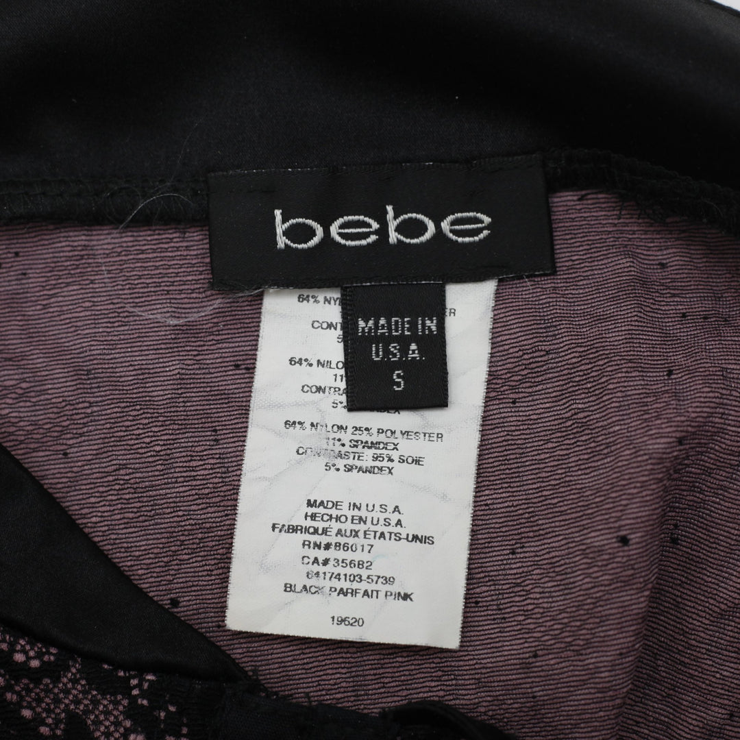 Y2K Ladies Bebe Lace Detail Corset Top Size S | Migration_Y2K Tops - Back View | Fashion Rerun