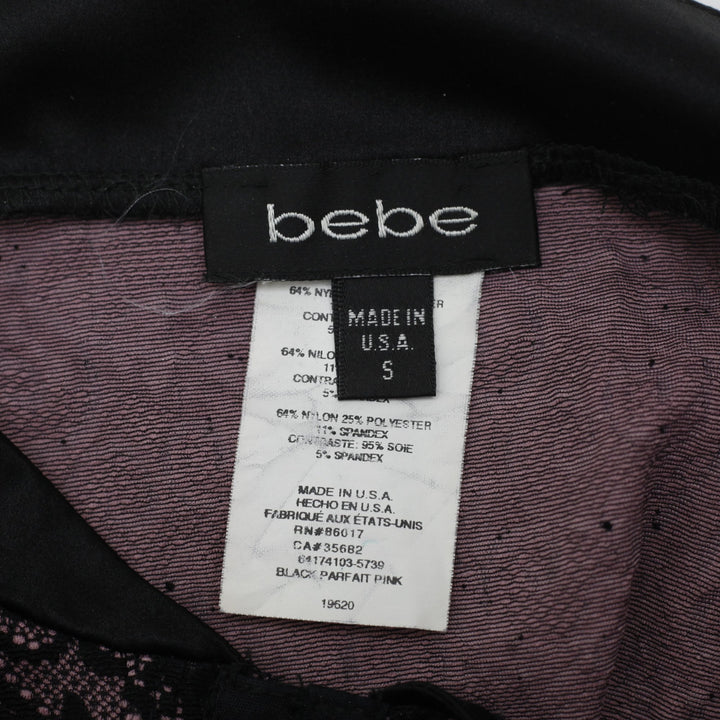 Y2K Ladies Bebe Lace Detail Corset Top Size S | Migration_Y2K Tops - Back View | Fashion Rerun