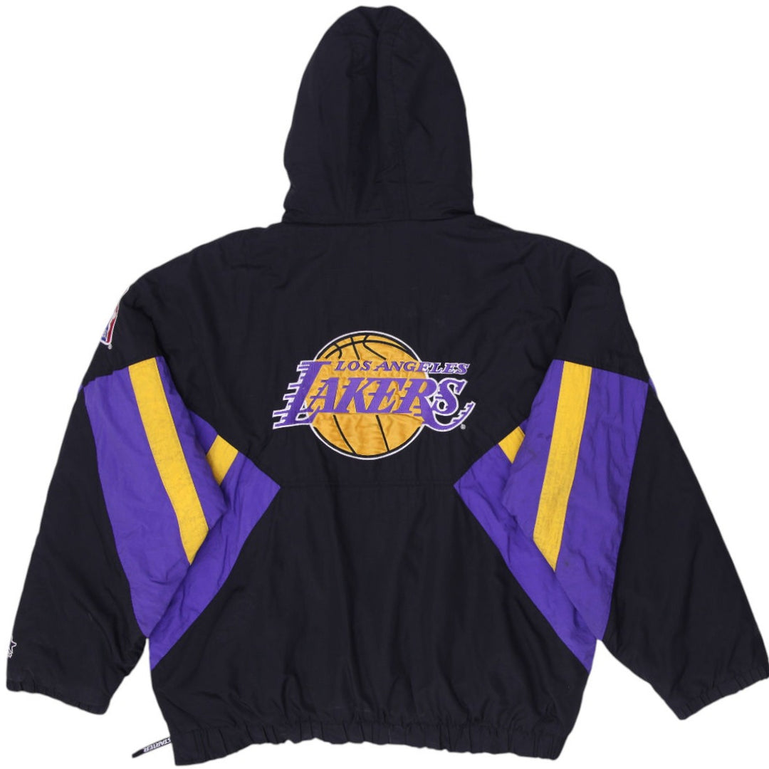 Vintage Starter Los Angeles Lakers Pullover Jacket Size XXL | Migration_Jackets MJ DROP - Side View | Fashion Rerun