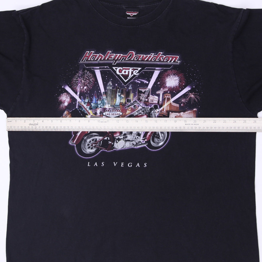 Vintage 90s Harley Davidson Cafe Las Vegas T-Shirt Size XXL