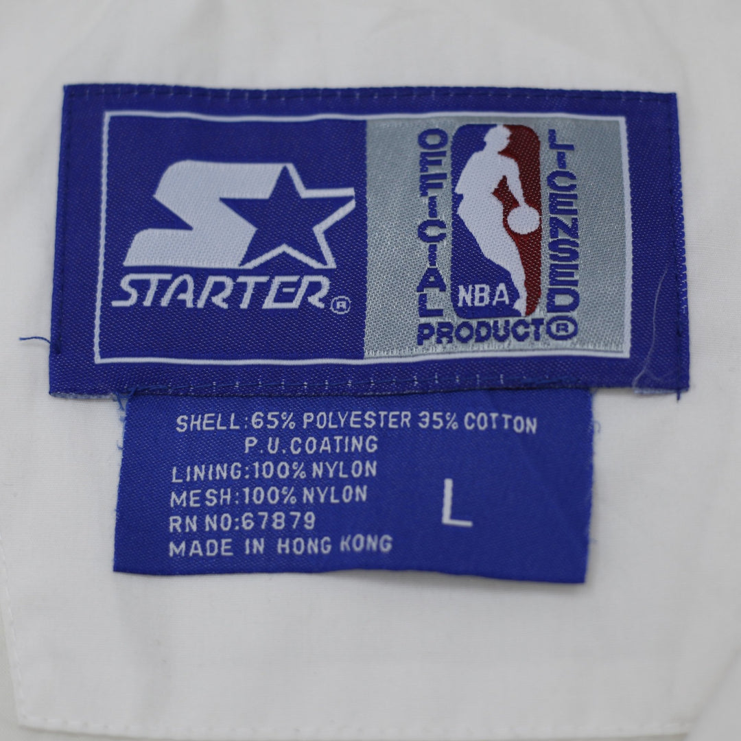 Vintage Mens Starter Chicago Bulls Jacket Black Red White Size L