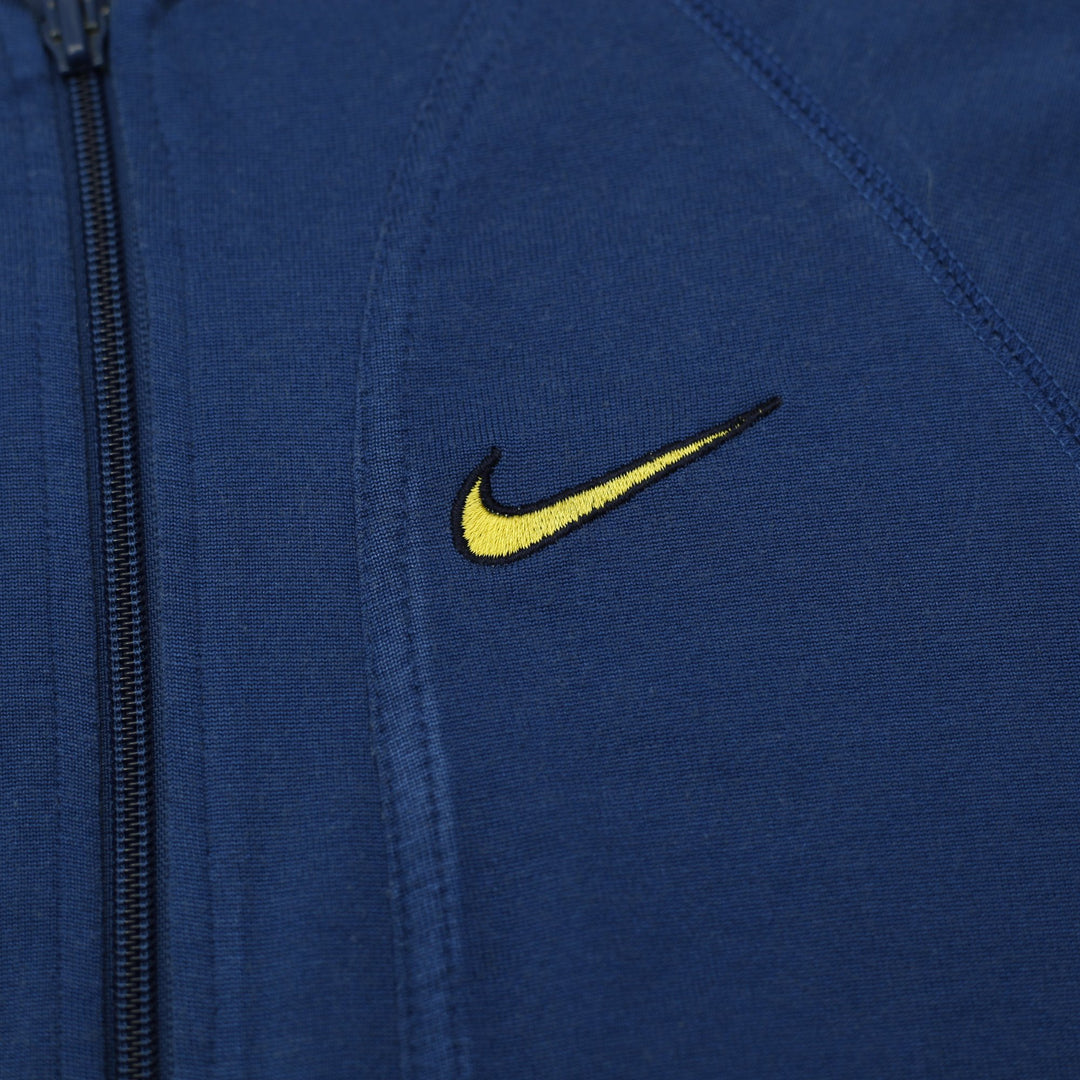 Mens Nike French Terry Short Sleeve Zip Light Jacket T-Shirt Size S