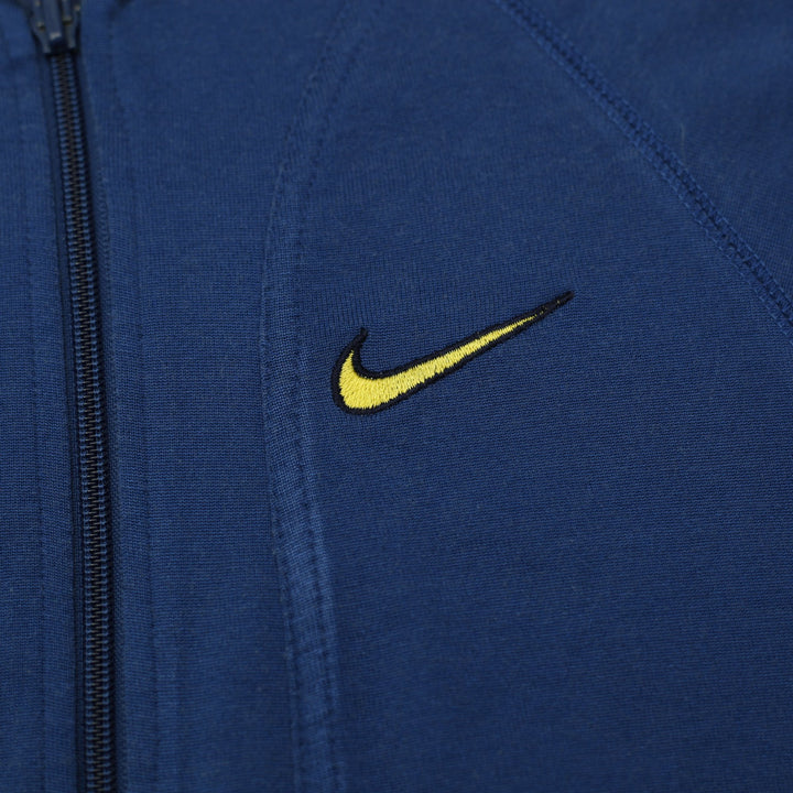 Mens Nike French Terry Short Sleeve Zip Light Jacket T-Shirt Size S