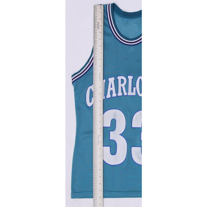Vintage 90s Champion Charlotte Hornets Mourning #33 NBA Teal Basketball Jersey | Migration_Jerseys - View 8 | Fashion Rerun